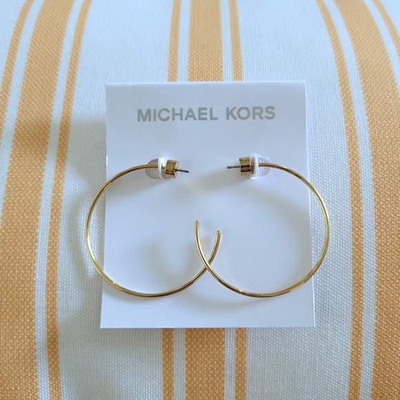 Michael Kors Gold💛 Cityscape🏙 Hoop Earrings